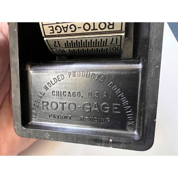 Vintage 1930s Roto-Gage Stamp Collector Measuring Device, Read Amazing History! - Picture 6 of 11